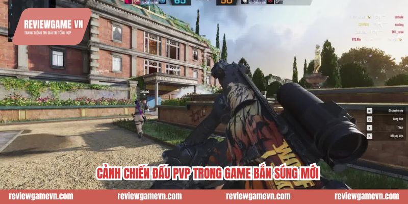 Cảnh chiến đấu PvPvE trong game bắn súng mới
